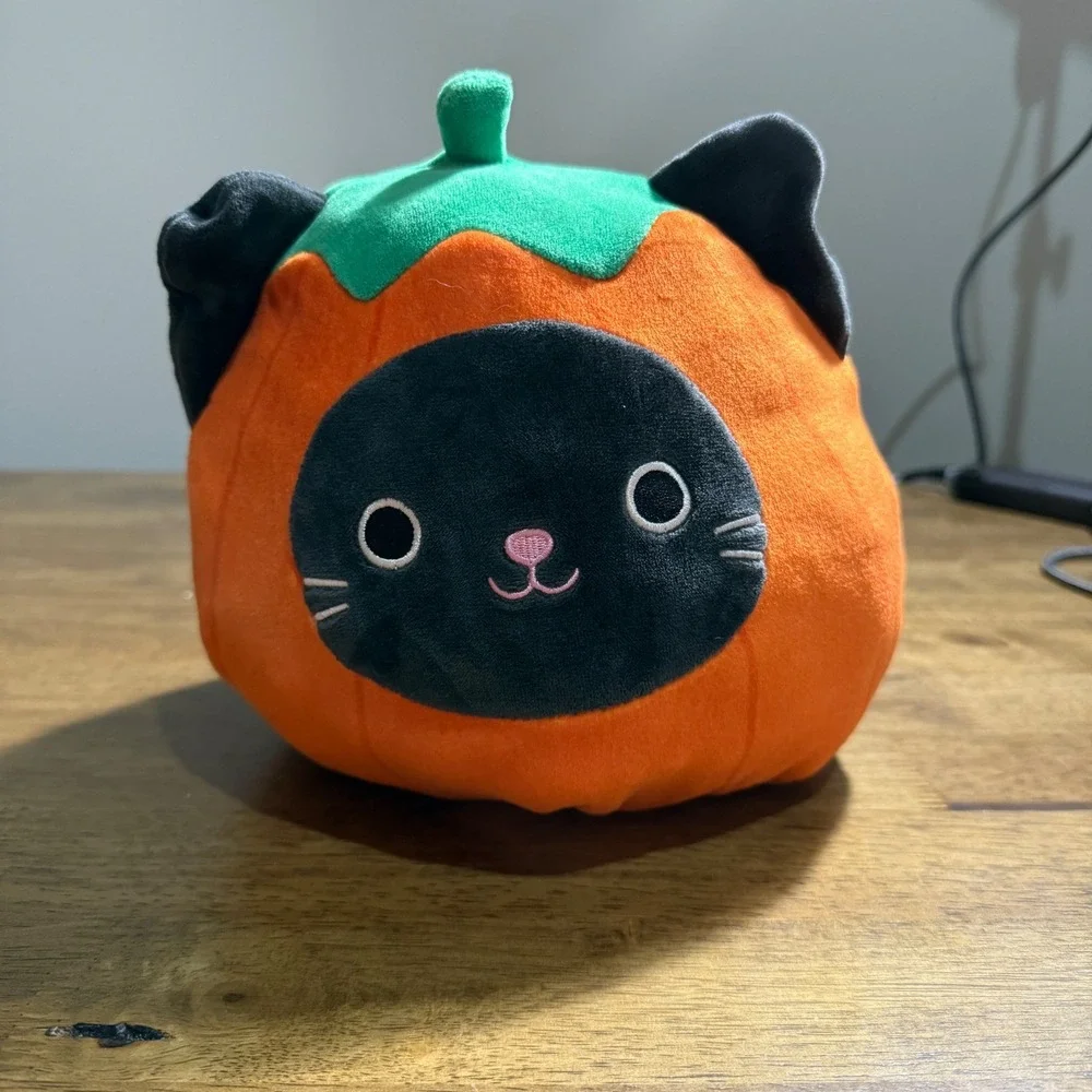 Squishmallows Calio & Calio Black Cat Pumpkin Witch Hat Flip A‎ Mallows 8